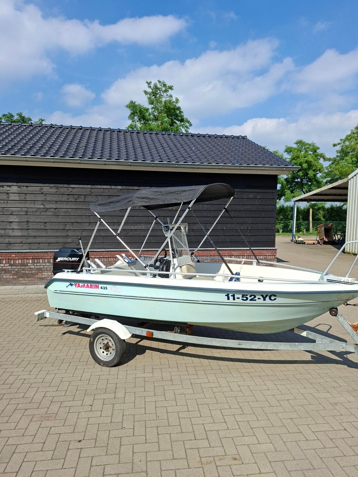 Yamarin 435 Fish met Mercury 40pk buitenboordmotor, Ophalen of Verzenden, Koffer of Tas