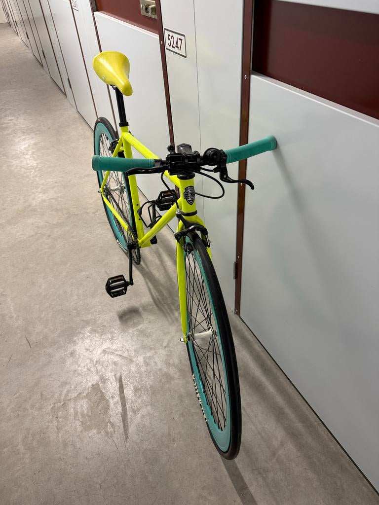 Prachtige Pure Fix fixie fiets - Neon geel/turquoise, Ophalen, Zo goed als nieuw, Overige merken