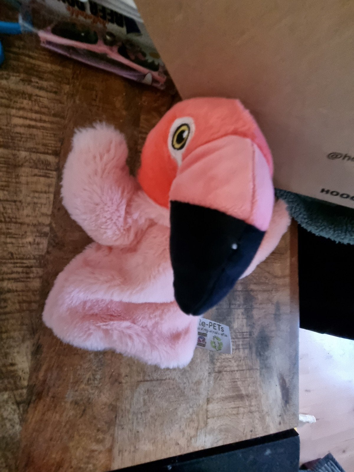flamingo re-pets handpop knuffel nr 58, Ophalen of Verzenden, Overige typen