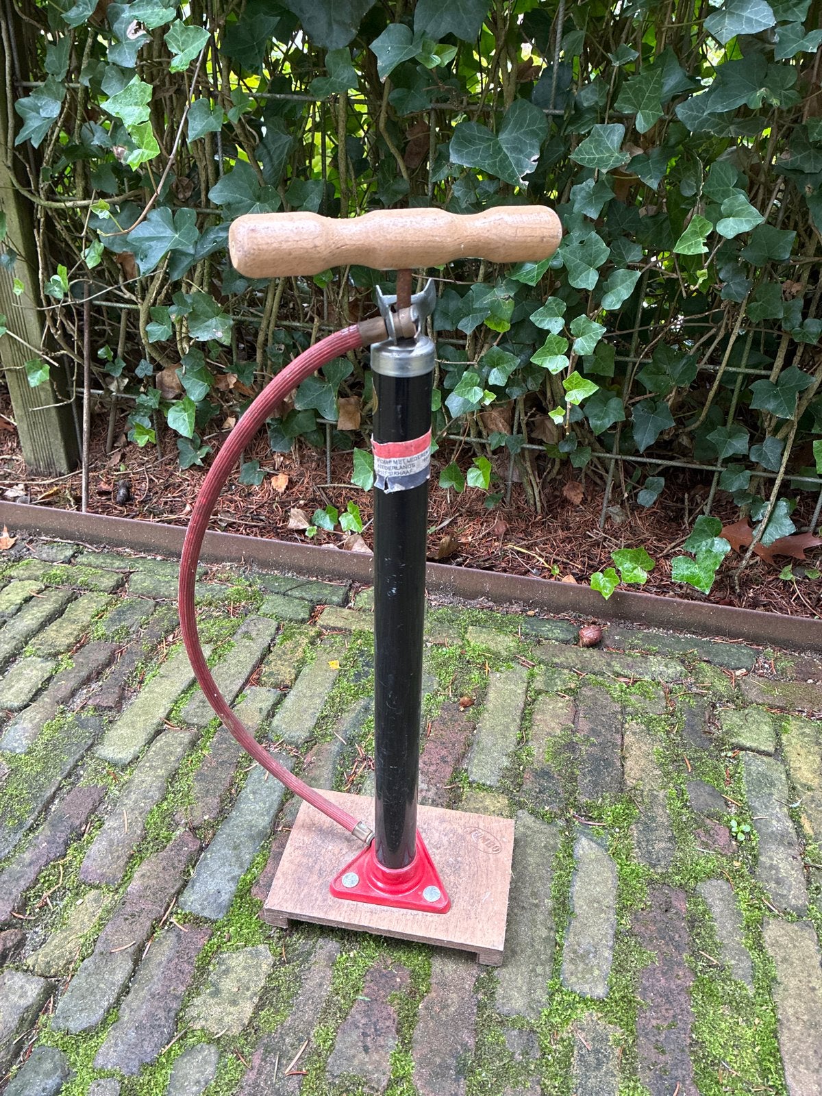 Jumbo fietspomp gemonteerd, Ophalen, Gebruikt