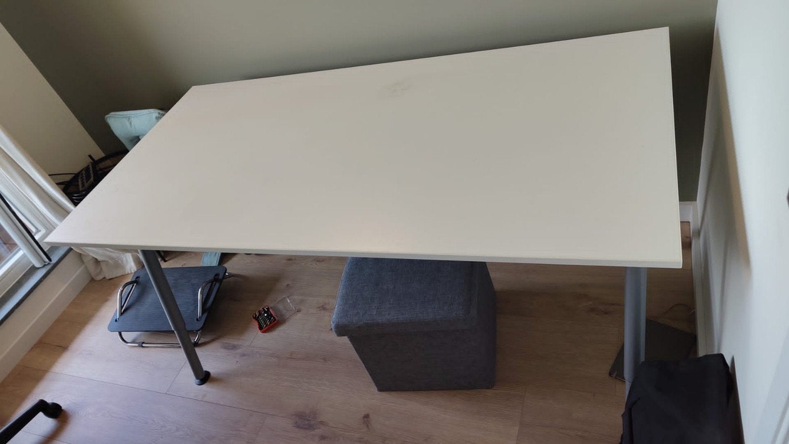 IKEA Galant bureau - Wit met verstelbare poten 160x80, Ophalen, Gebruikt, IKEA, Computerbureau