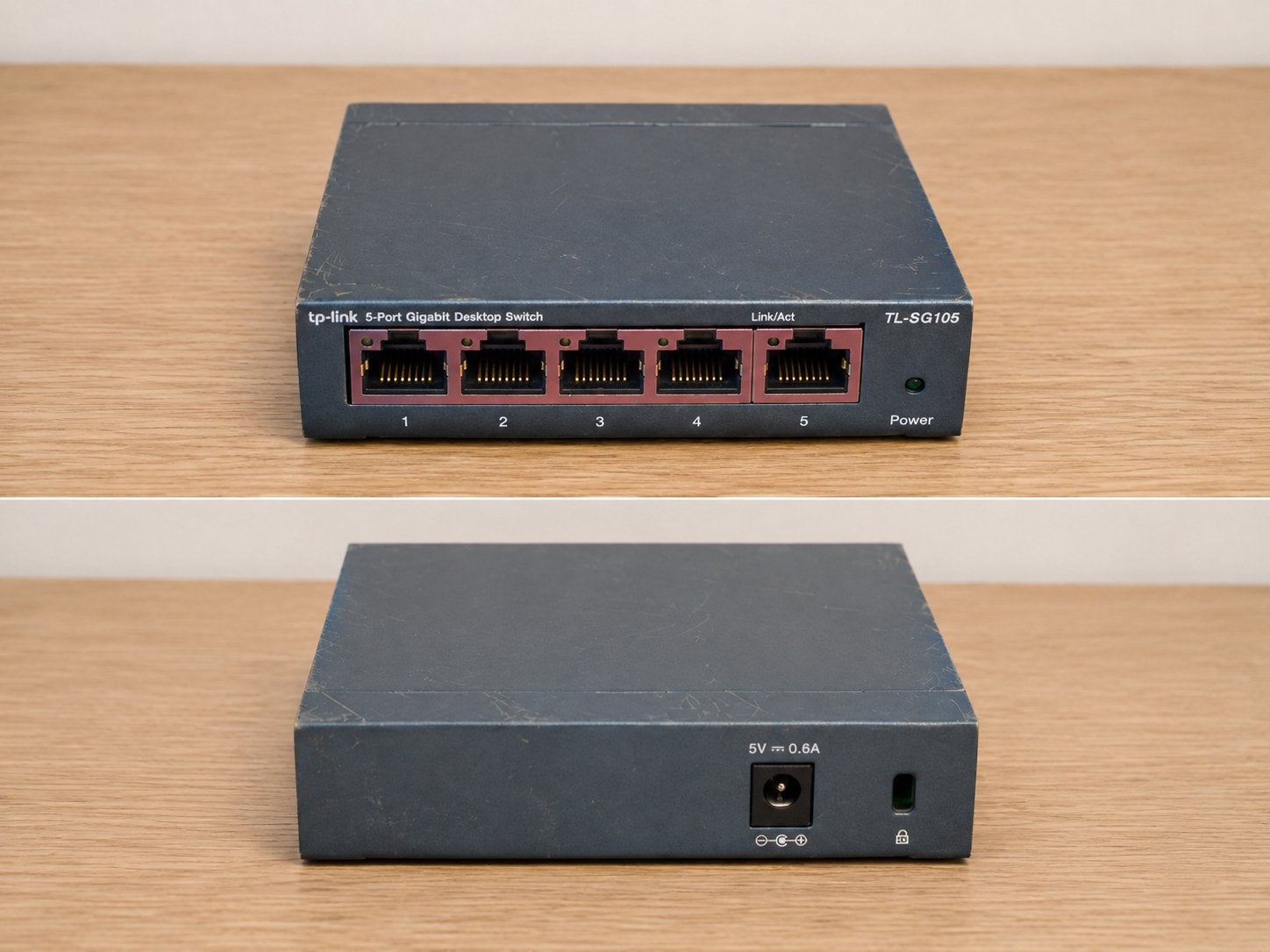 TP-Link TL-SG105 5-Poorts Gigabit Desktop Switch, Computers en Software, Netwerk switches, Ophalen, Gebruikt