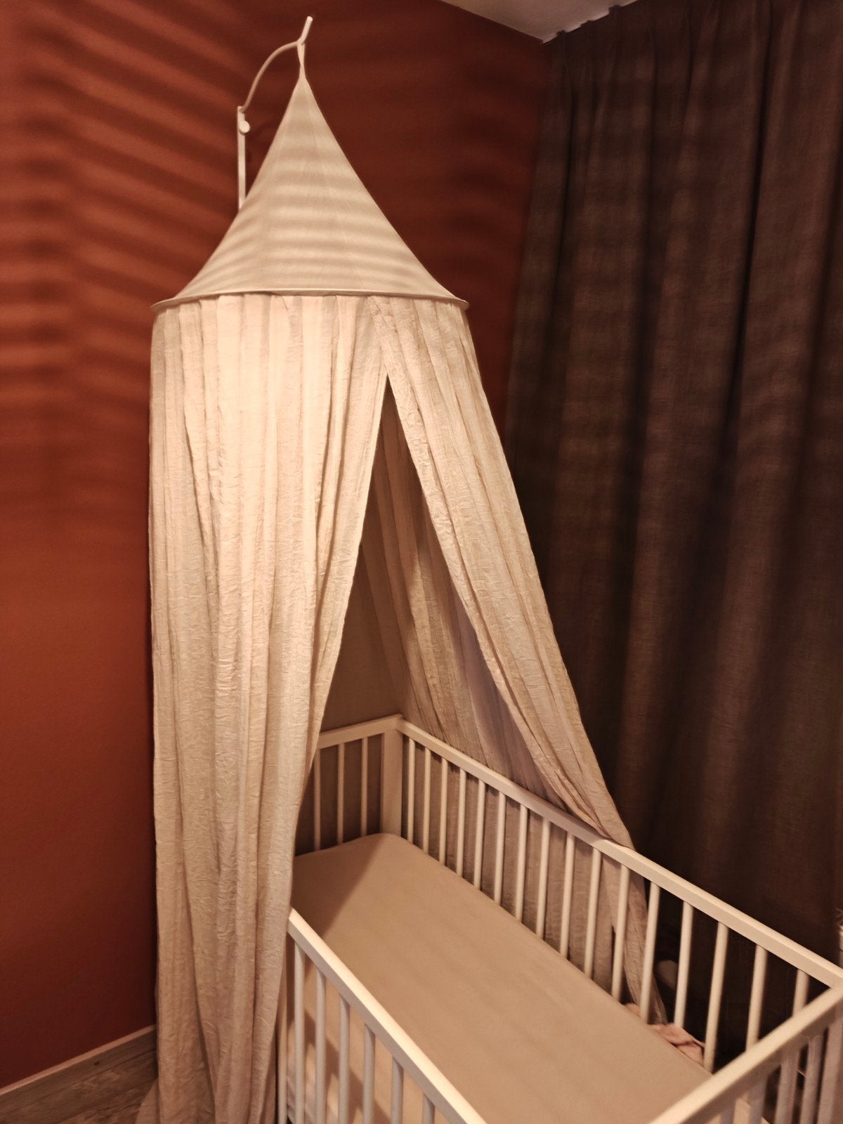 Jollein klamboe nougat 245cm - zo goed als nieuw., Kinderen en Baby's, Kinderkamer | Inrichting en Decoratie, Ophalen, Zo goed als nieuw