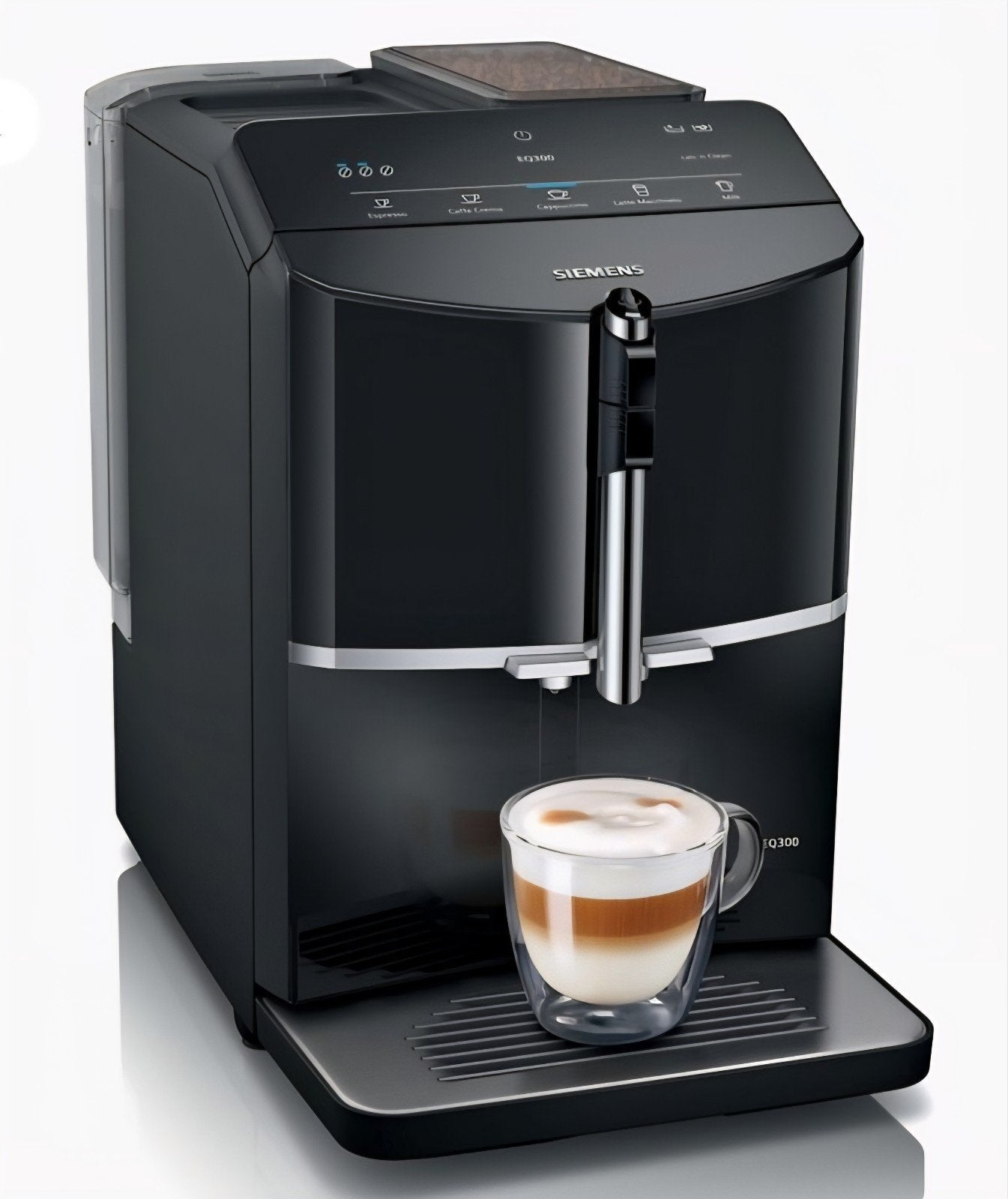 Siemens EQ300 Volautomatische Koffiemachine - Zwart, Witgoed en Apparatuur, 10 kopjes of meer, Afneembaar waterreservoir, Koffiemachine