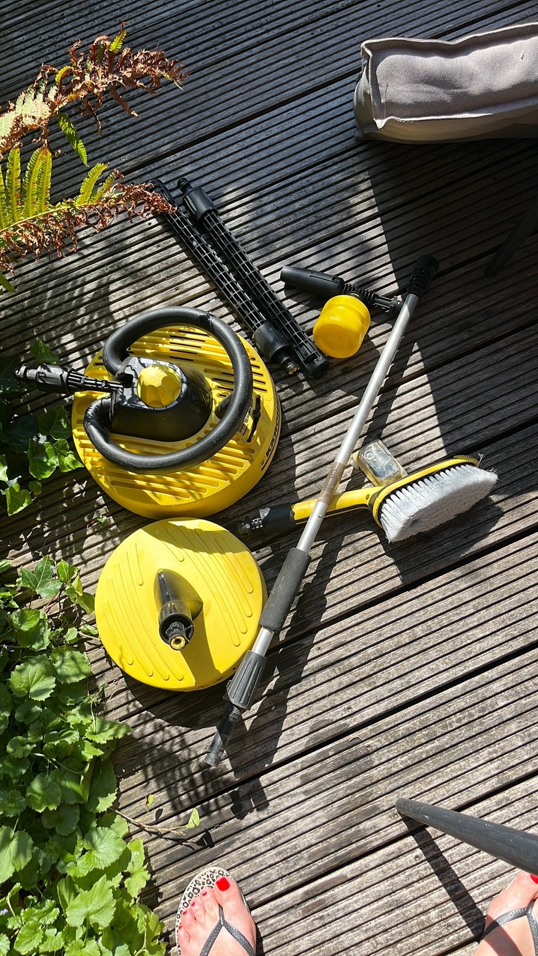 Kärcher attributen van terrasreiniger tot borstel, Tuin en Terras, Ophalen, Zo goed als nieuw, Elektrisch