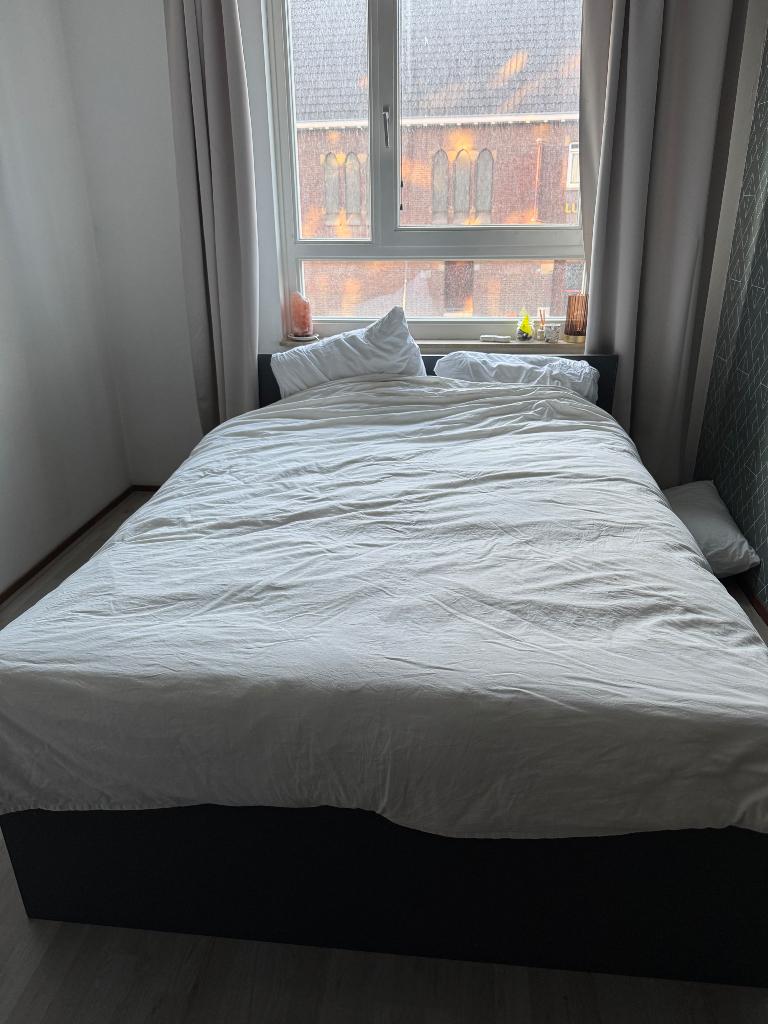 Twijfelaar bed gratis op te halen, Ophalen, Gebruikt, 140 cm, Twijfelaar