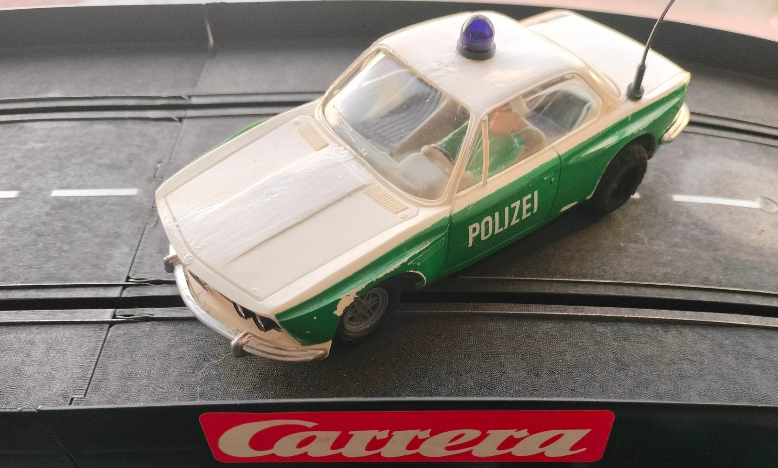 Carrera Universal racebaan raceauto BMW Polizei 3.0 + licht., Ophalen of Verzenden, Gebruikt, Elektrisch, Carrera