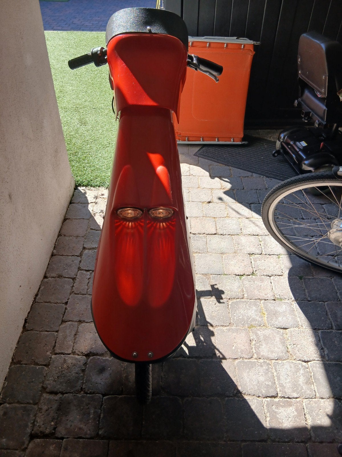 electrische aankoppelfiets voor rolstoel, Diversen, Brommobielen en Scootmobielen, 16 t/m 25 km, Zo goed als nieuw, 16 km/u of meer