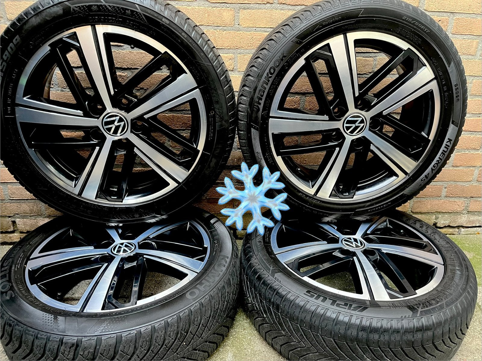 17” orig Colombo Vw caddy winterset, Banden en Velgen, 17 inch, Bestelwagen, Gebruikt
