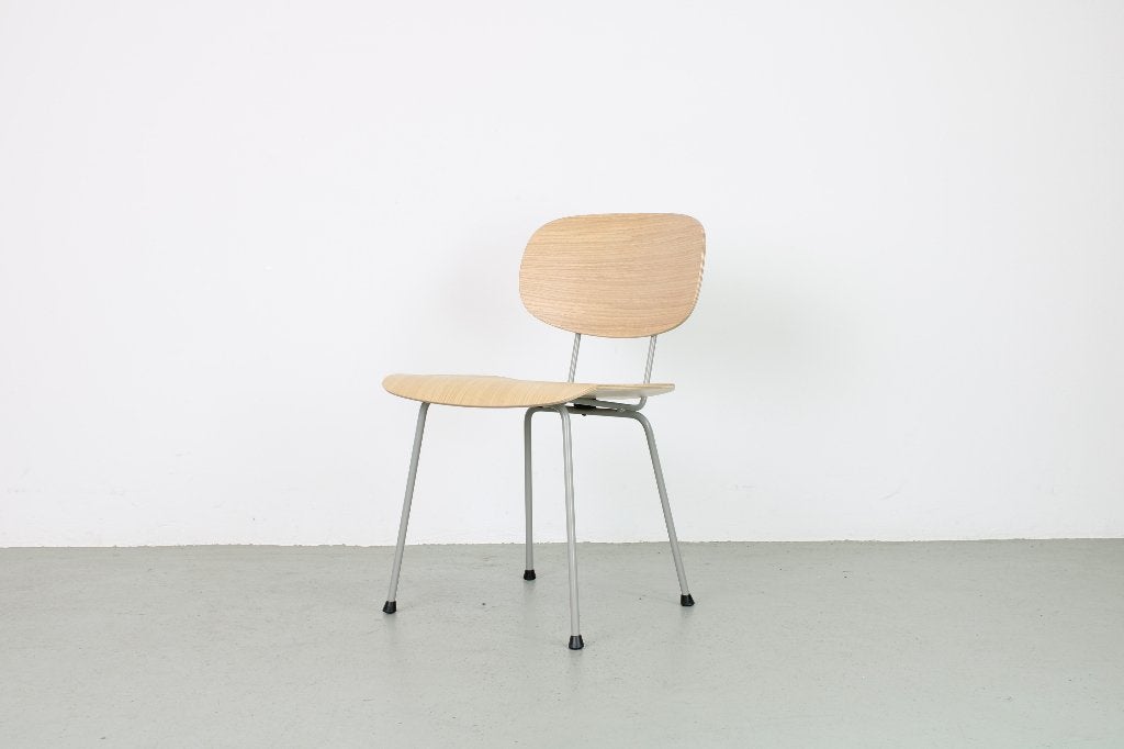 Gispen 116 Eiken-wit pigment stoelen, set van 6, Ophalen, Overige kleuren, Zo goed als nieuw, Vijf, Zes of meer stoelen