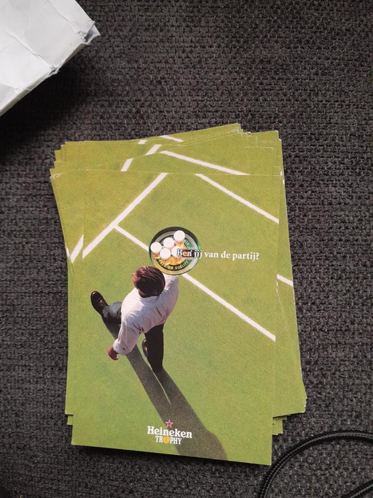 Heineken Trophy Tennis Kaarten, Ophalen of Verzenden, Nieuw, Heineken