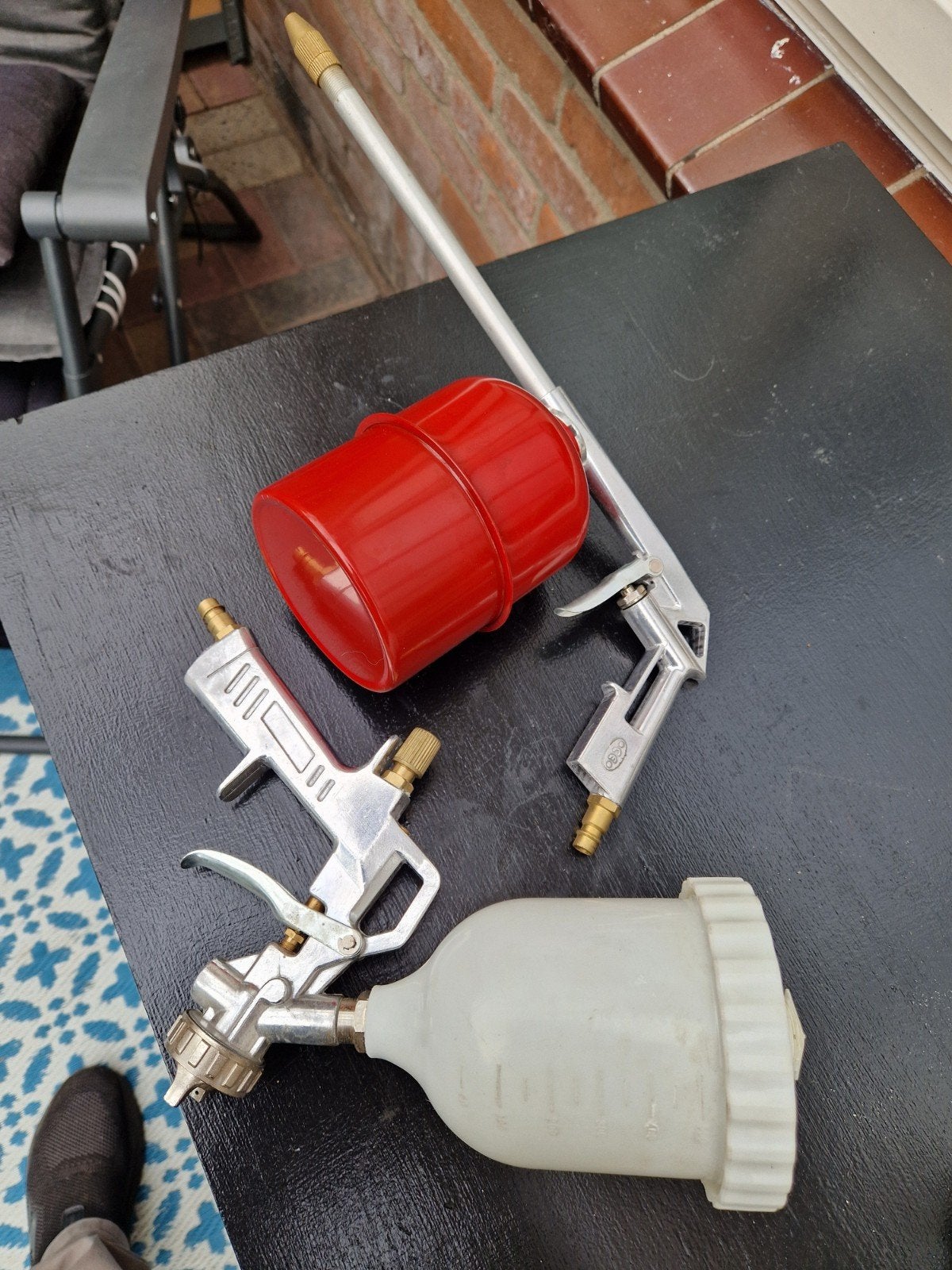 Twee ongebruikte verfspuiten onkruid,spuit beiden in 1 koop, Ophalen, Nieuw, Verfspuit of Verfpomp