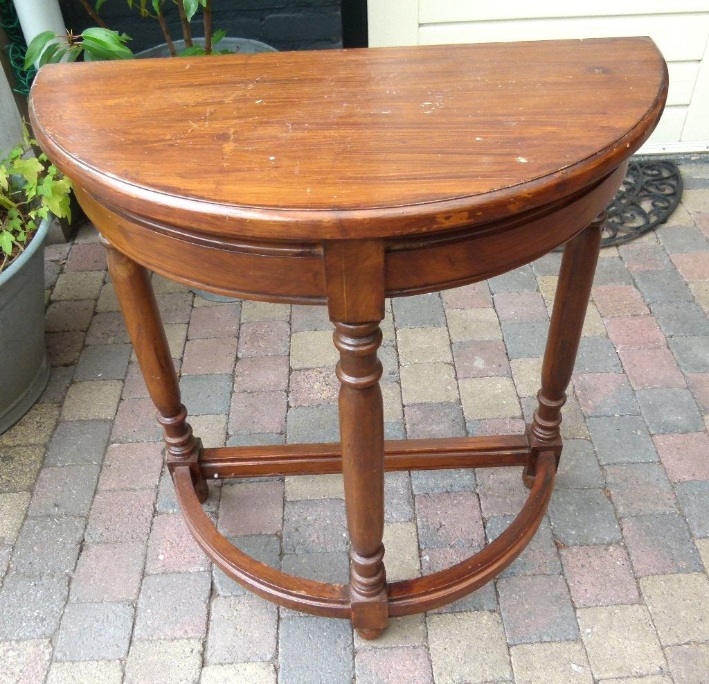 halfronde sidetable, Ophalen, Gebruikt, 100 tot 150 cm, Rond
