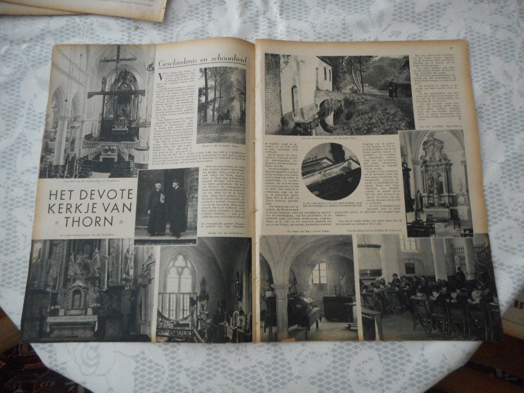 Thorn. Het devote kerkje. 1937., Ophalen of Verzenden, 1920 tot 1940, Nederland, Knipsel(s)