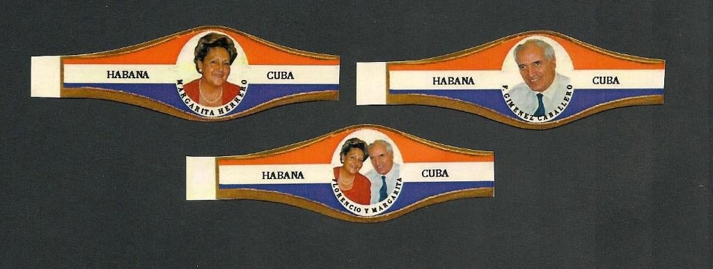 MARCA S/M., FLORENCIO Y MARGARITA, SERIE CUBANA COMPLETA, Verzenden, Nieuw, Sigarenbandjes