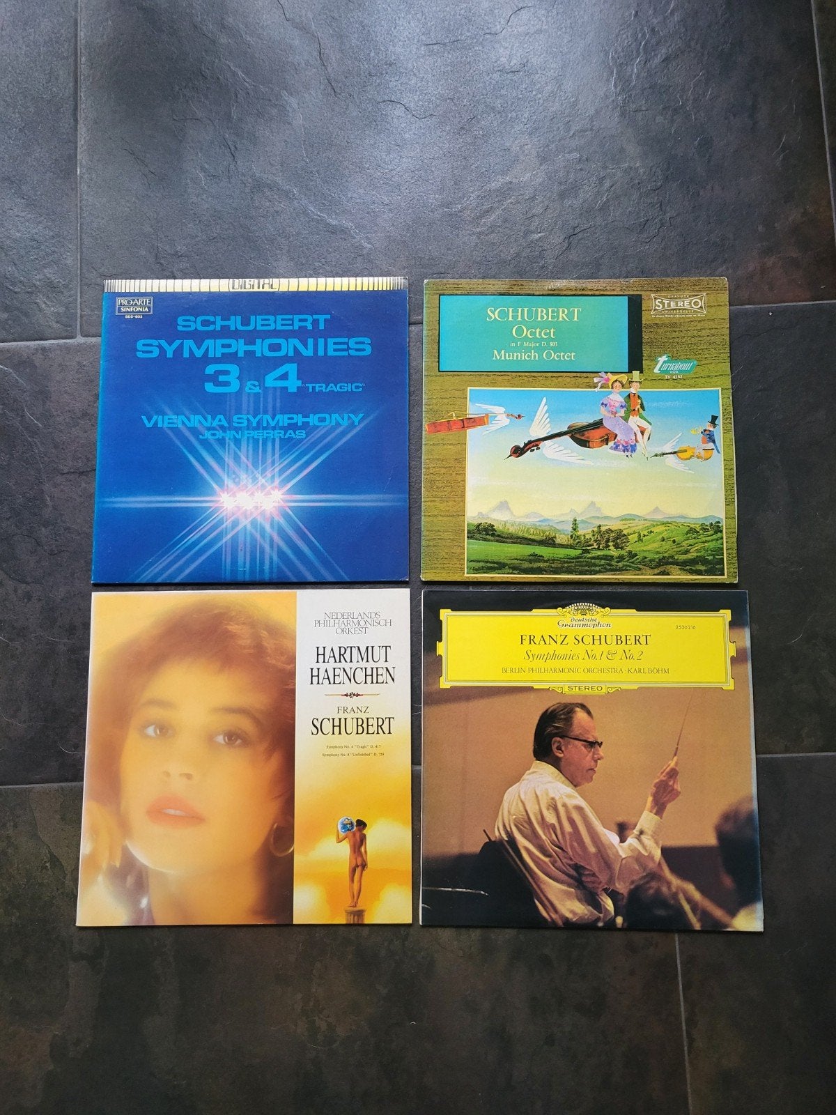 4 LP'S Schubert Nearmint, Cd's en Dvd's, Vinyl | Klassiek, Kamermuziek, Schubert, Ophalen of Verzenden, Zo goed als nieuw