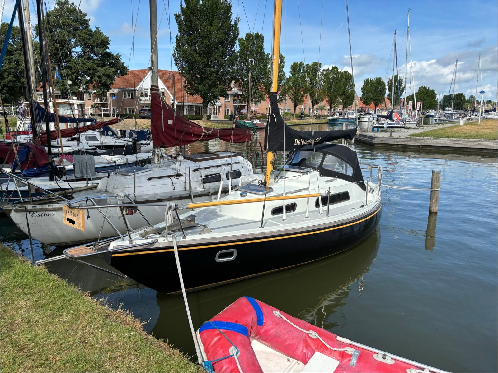 Kajuitzeilboot - Defender 27, Watersport en Boten, Ophalen, Gebruikt, Polyester, Diesel