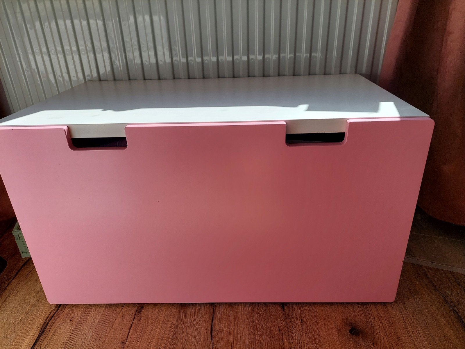 Roze ikea stuva speelgoedkist / opbergkist, Ophalen, Gebruikt, Overige typen