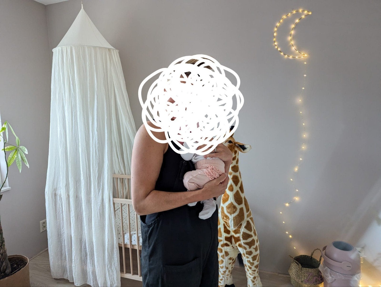 Klamboe gebroken wit babykamer, Ophalen of Verzenden, Zo goed als nieuw, Klamboe