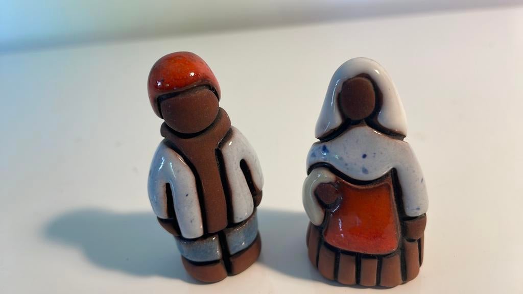 Vintage Keramische Beeldjes Pia Hesselmark Campbell Folk-Art, Antiek en Kunst, Ophalen of Verzenden