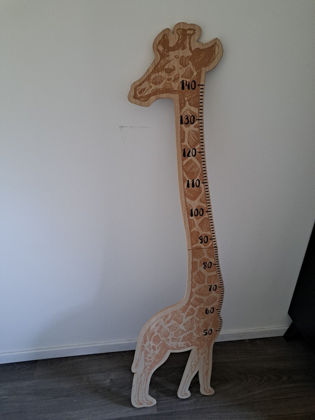 Leuke giraf groeimeter voor kinderkamer, Ophalen, Overige merken, Bruin, Nieuw