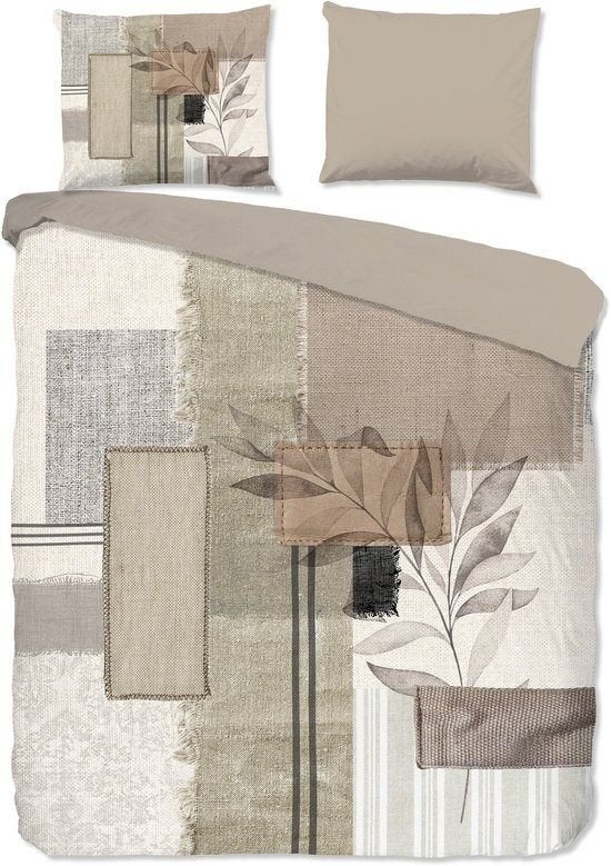 2x Dekbedovertrek merk Pure, 1 persoons 140x200, kleur Zand, Eenpersoons, Verzenden, Beige, Dekbedovertrek