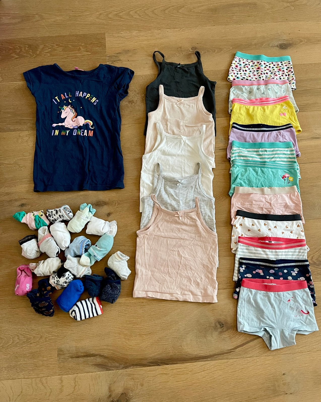 🌸 Meisjes ondergoed pakket unicorn + sokken 92/98/104 🌸, Kinderen en Baby's, Kinderkleding | Maat 92, Ophalen, Gebruikt, Meisje