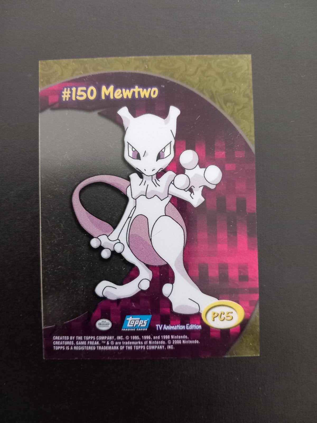 Mewtwo #150 Topps TV Animation Edition Pokémon kaart, Ophalen of Verzenden, Zo goed als nieuw
