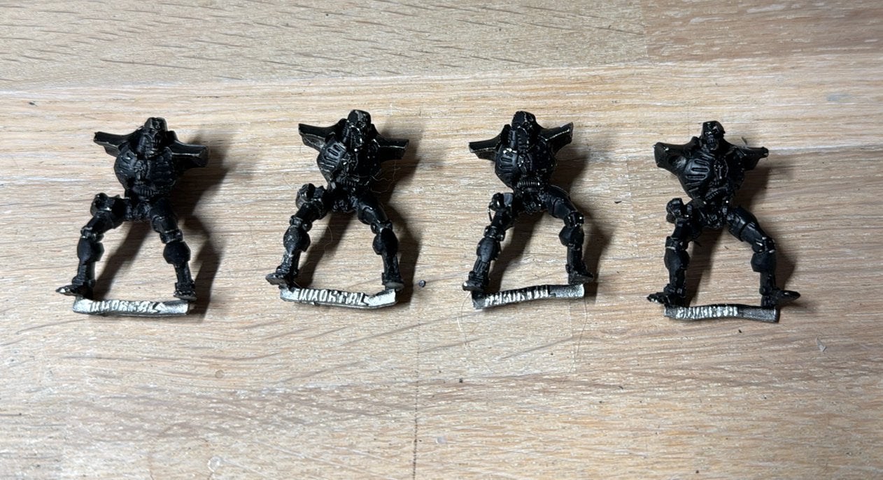 Warhammer Necron 4x Immortal (metal), Hobby en Vrije tijd, Wargaming, Ophalen of Verzenden, Zo goed als nieuw, Warhammer