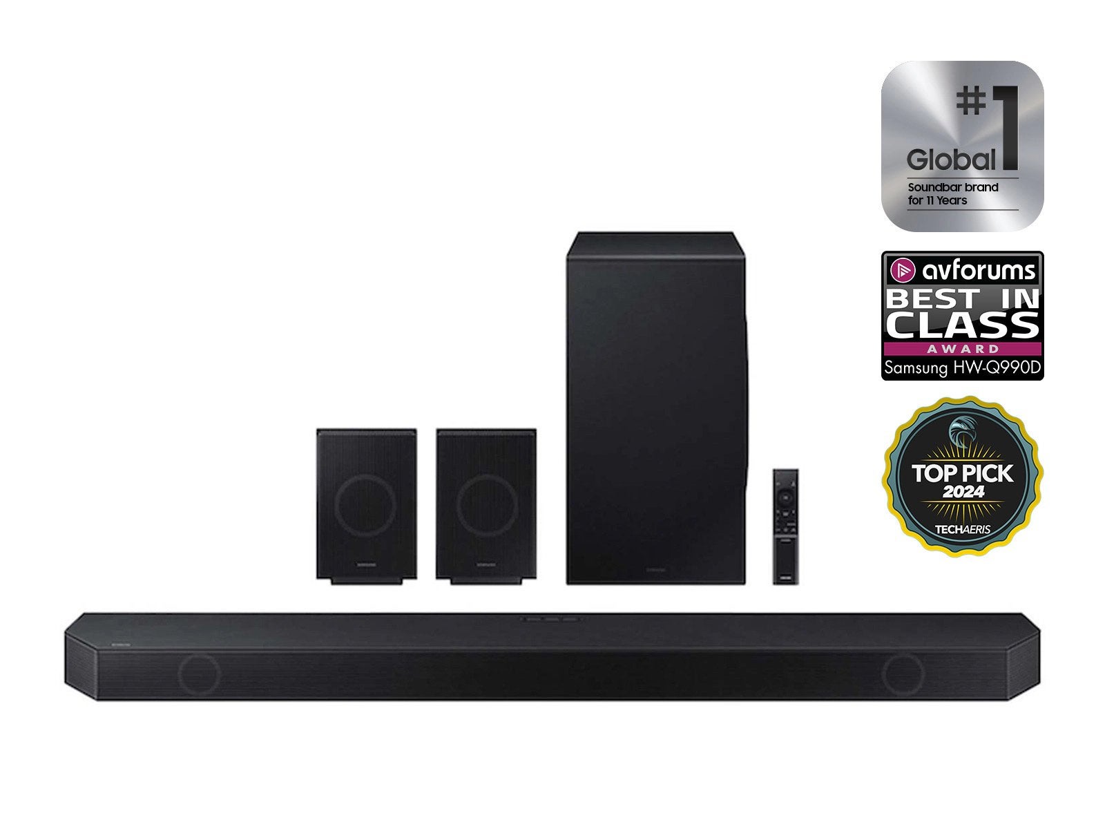 Samsung Soundbar HW-Q990D complete set in NIEUWSTAAT!!, Ophalen, Met externe subwoofer, Zo goed als nieuw