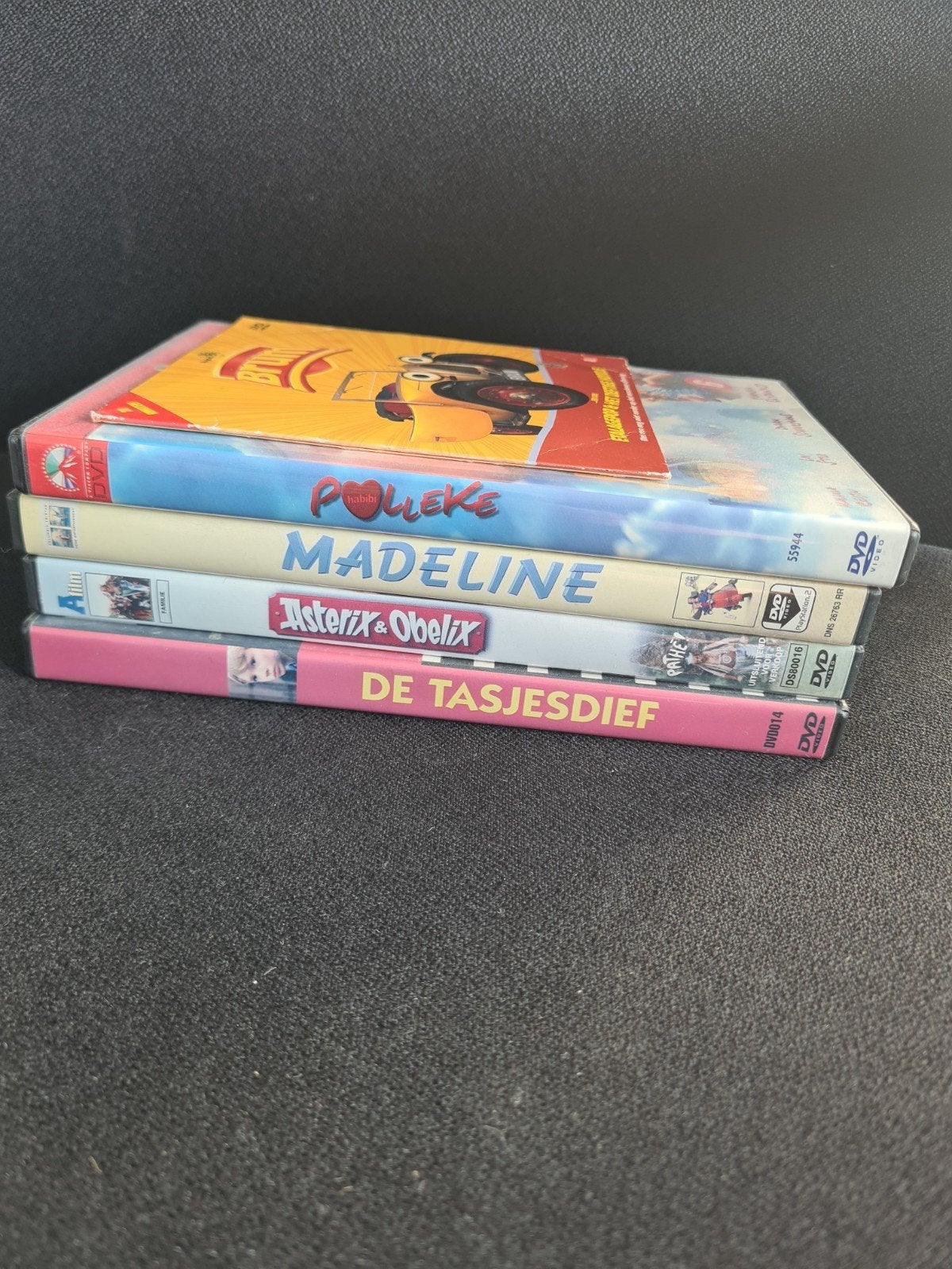 4 DVD's: Polleke, Madeline, Asterix & Obelix, Tasjesdief, Cd's en Dvd's, Alle leeftijden, Ophalen of Verzenden, Zo goed als nieuw