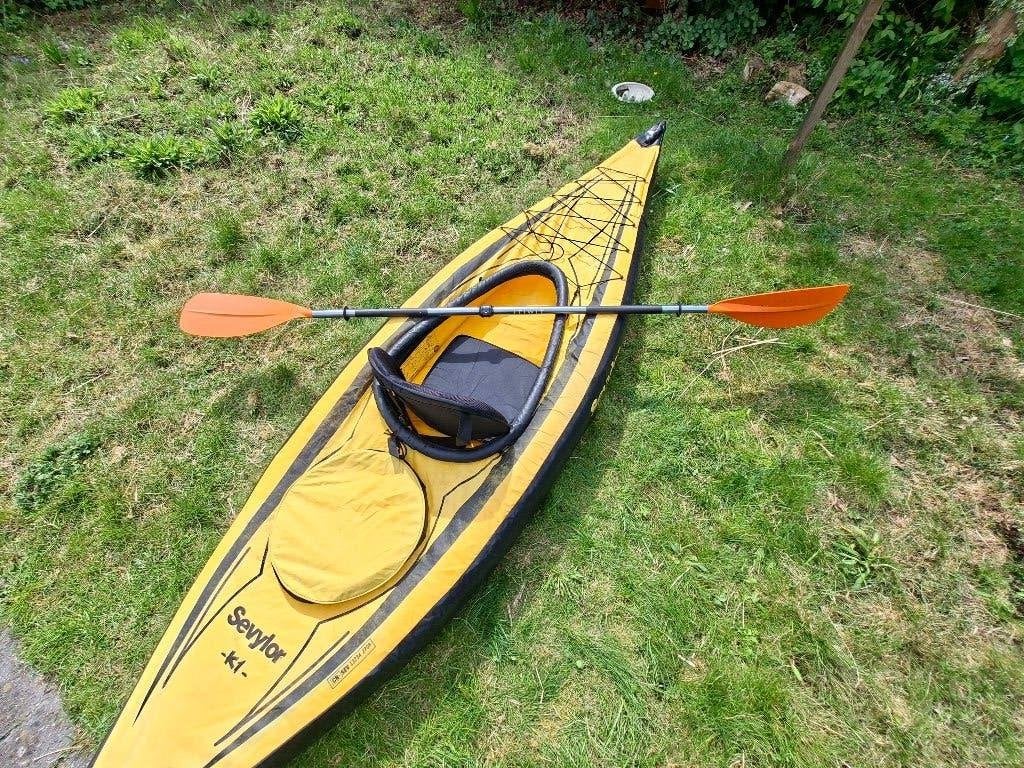 Sevylor Pointer K1 oplaaskajak, Watersport en Boten, Ophalen, Opblaasbaar, Gebruikt, 1-persoons