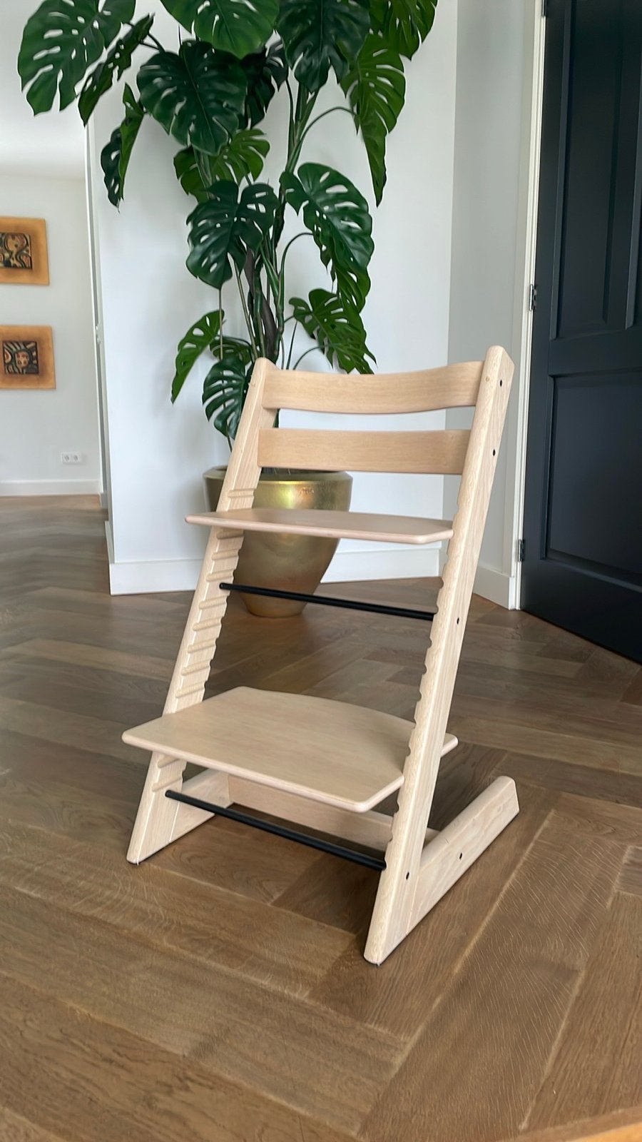 Stokke Tripp Trapp meegroeistoel met accessoires, Ophalen, Zo goed als nieuw, Meegroeistoel, Afneembaar eetblad