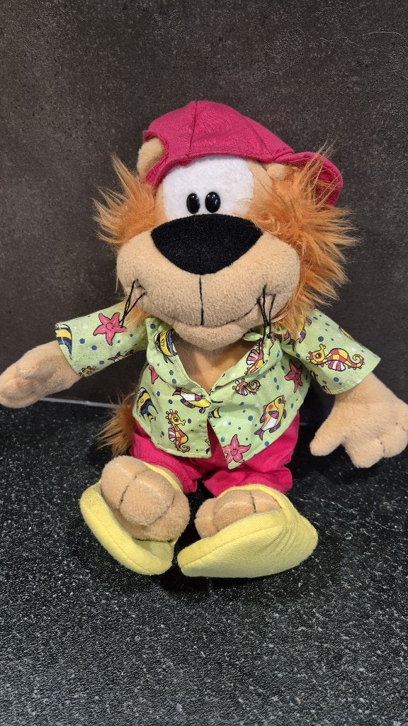 Loeki de Leeuw knuffel Strand groen, 32cm. 5A12, Tweedehands verkoop, Tweedehands verkoop, Gebruikt, Overige typen