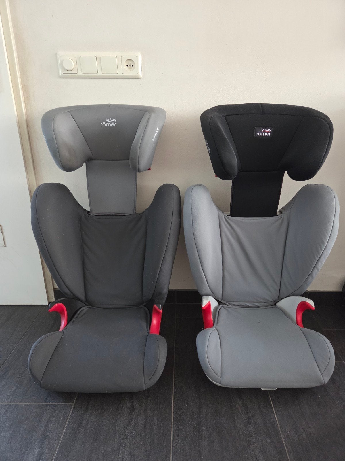 2x Britax Römer Kid II autostoel, 15-36 kg, met Isofix, Romer, 15 t/m 36 kg, Gebruikt, Autogordel