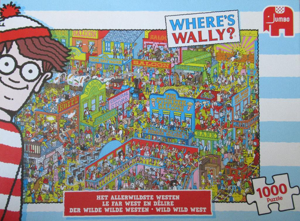 Puzzel - Where's Wally?, Ophalen of Verzenden, 500 t/m 1500 stukjes, Gebruikt