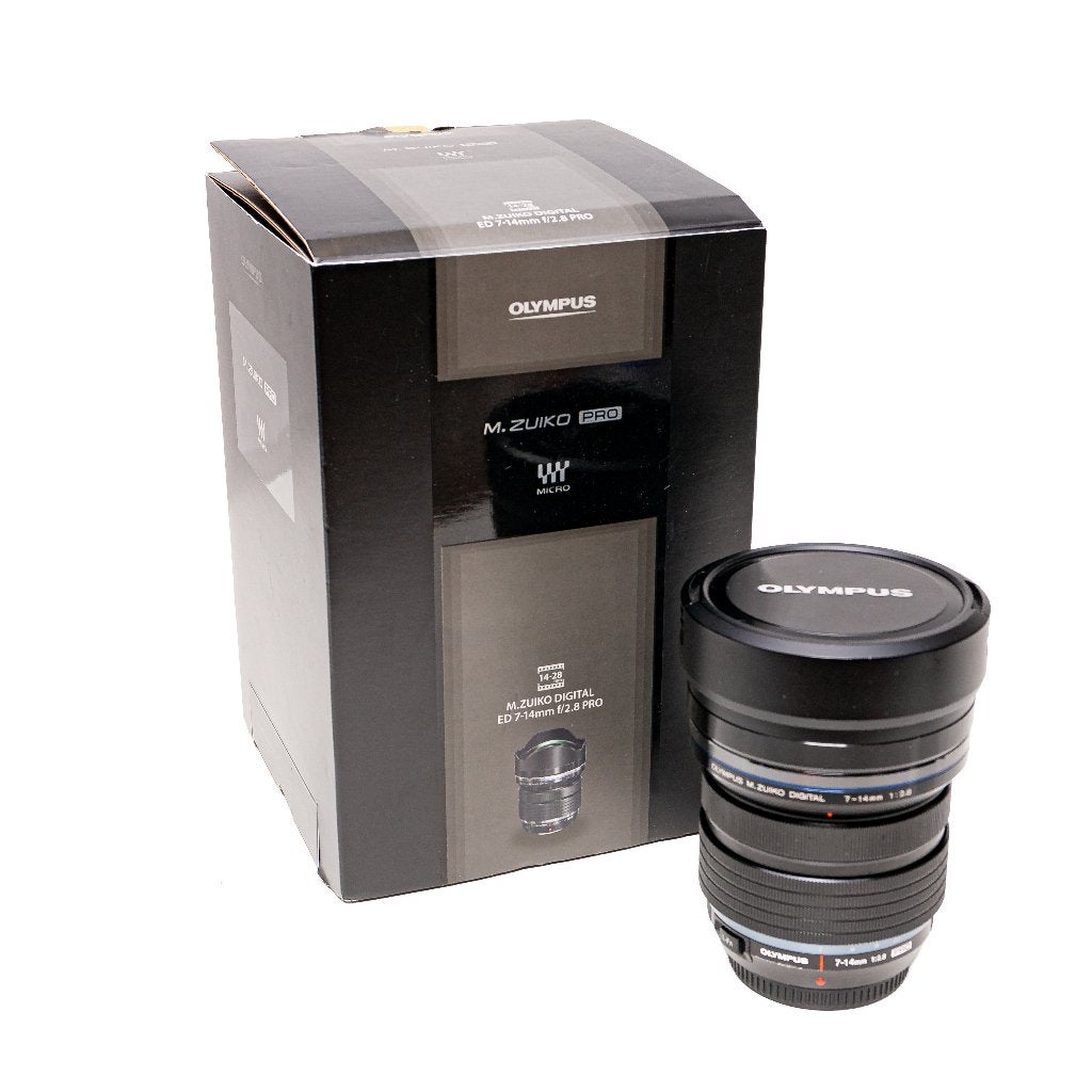Olympus 7-14 / 2.8 PRO, 7 mm, Micro Four Thirds, Olympus, Zo goed als nieuw