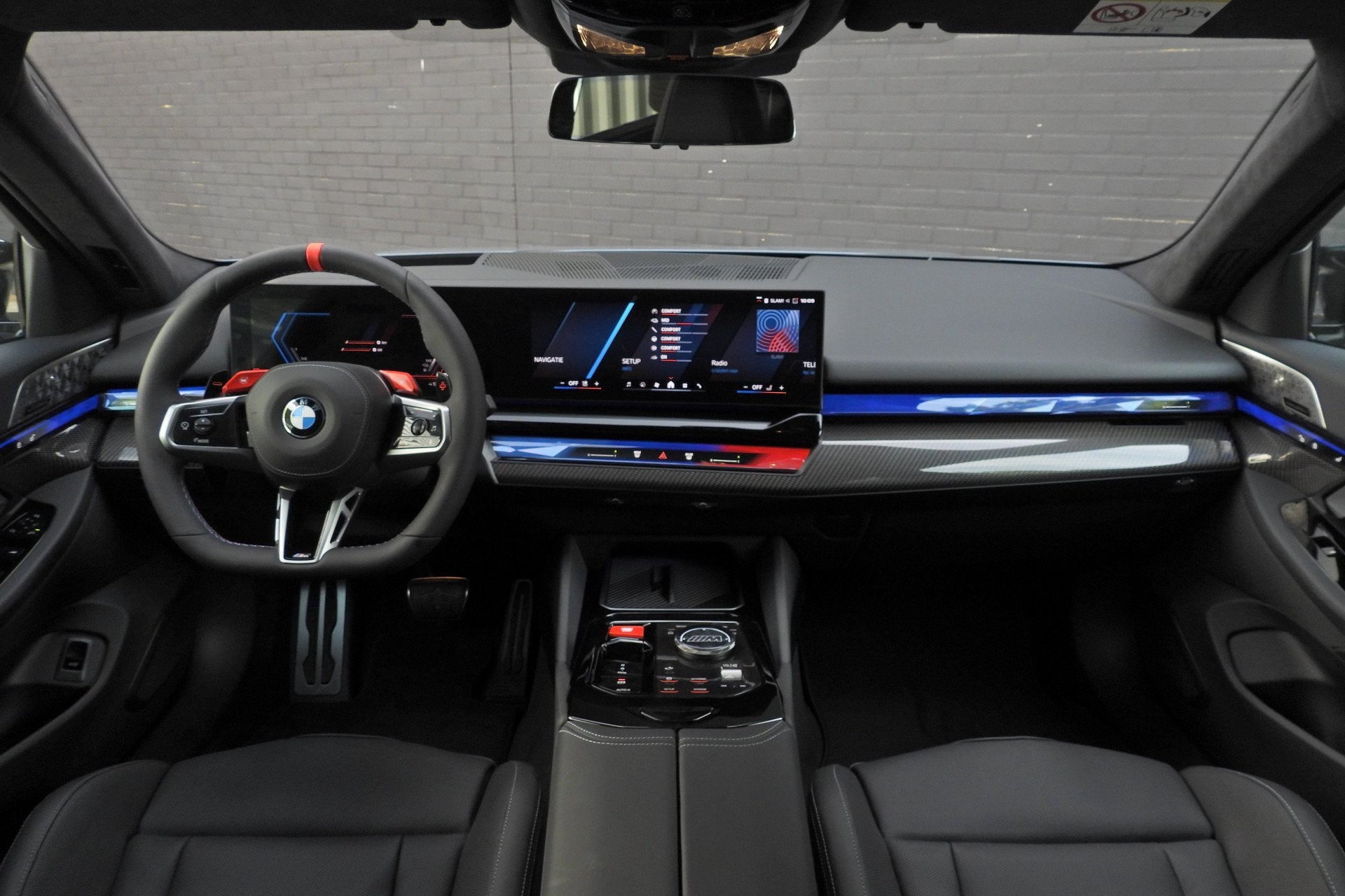 BMW 5 Serie Touring M5 / M Drive Professional / Trekhaak / B, Auto's, 4395 cc, Leder, Hybride Elektrisch/Benzine, Stoelverwarming