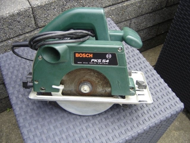 bosch sirkelzaag  pks 54, Ophalen, Minder dan 600 watt, Decoupeerzaag, 30 tot 70 mm