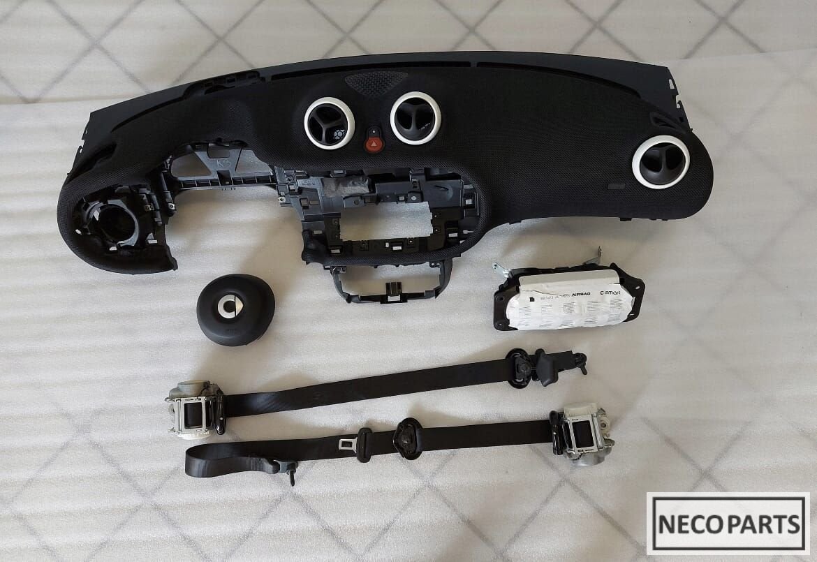 SMART FORTWO FORFOUR AIRBAG AIRBAGSET DASHBOARD ORGINEEL, Gebruikt, -, -, Ophalen of Verzenden