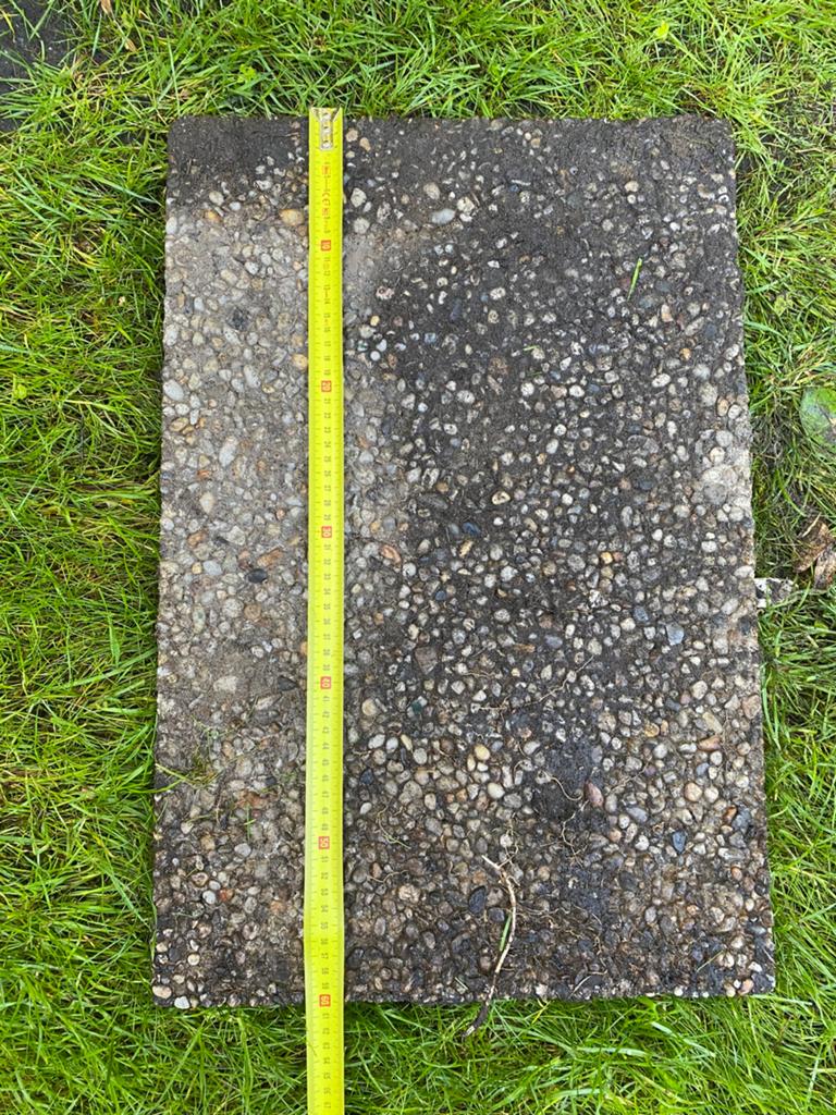 Gebruikte terrastegels van grindbeton, Tuin en Terras, Ophalen, Gebruikt, 10 m² of meer, Grind