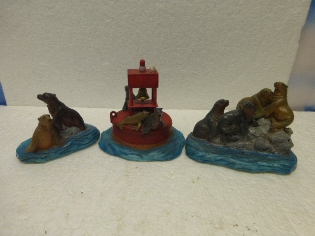 lemax sea lion resort kerstdorp figurines scenery zeeleeuwen, Diversen, Ophalen of Verzenden, Zo goed als nieuw