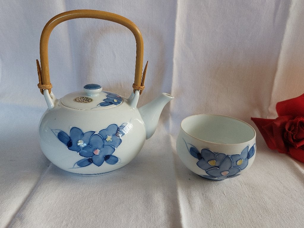 Arita porselein | Imari Japan | theepotje + theekommetje, Ophalen of Verzenden