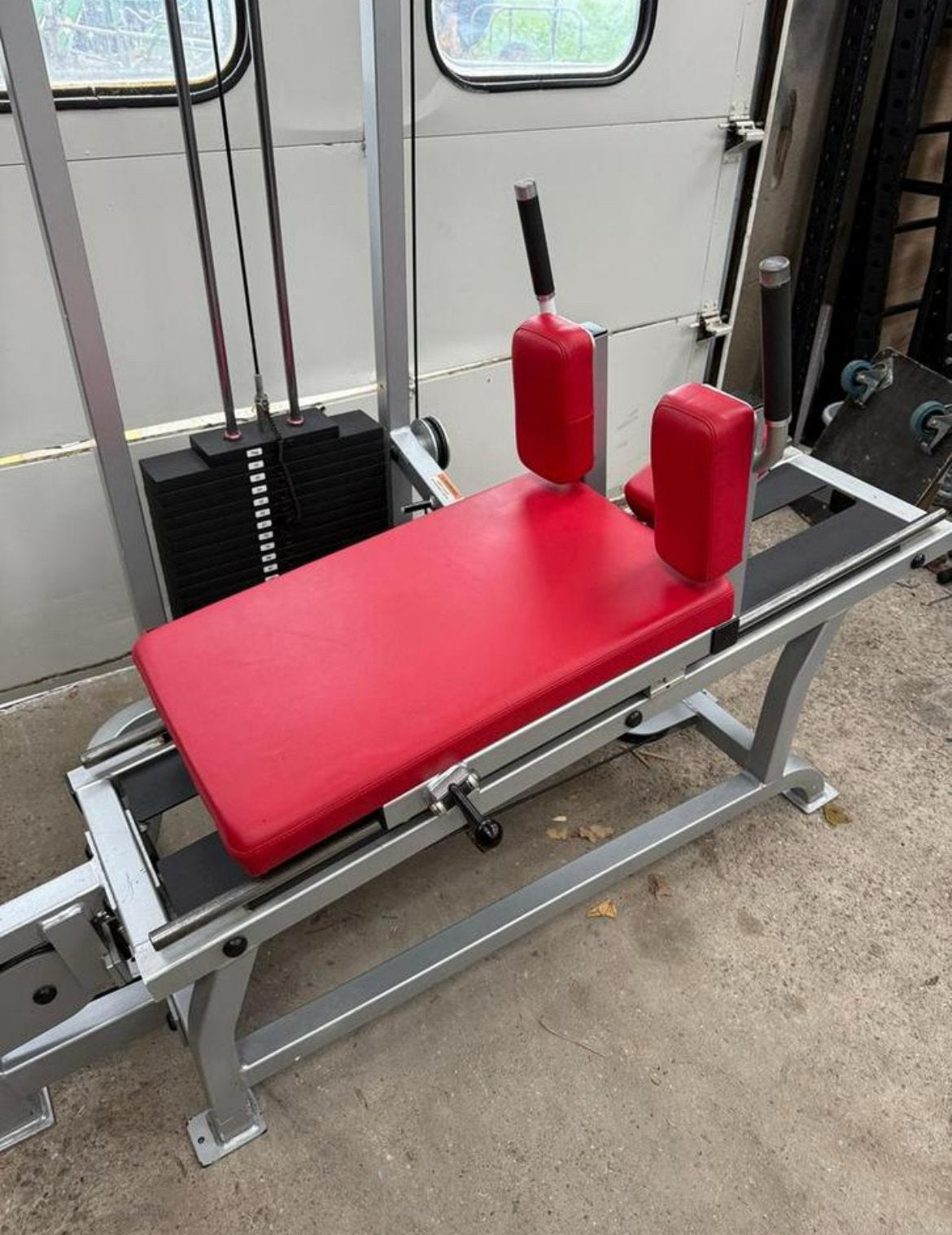 Life Fitness pro 1 hacksquat / legpress / leg press, Sport en Fitness, Ophalen, Benen, Gebruikt, -