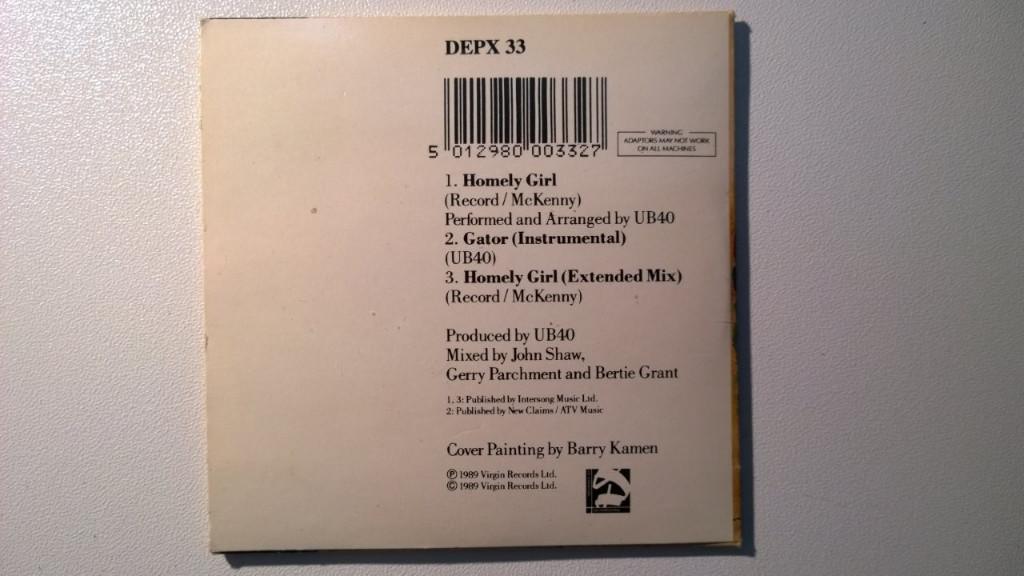 UB40 - Homely Girl, Maxi-single, Ophalen of Verzenden, Zo goed als nieuw, 1 single
