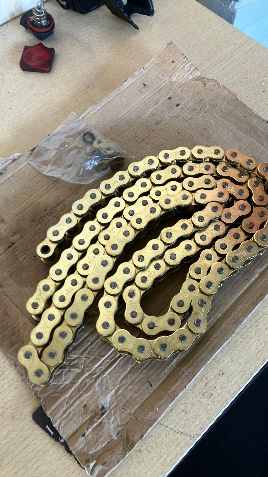 (D.I.D) 530 motorketting 110 links / goud, Motoren, Ophalen of Verzenden, Nieuw