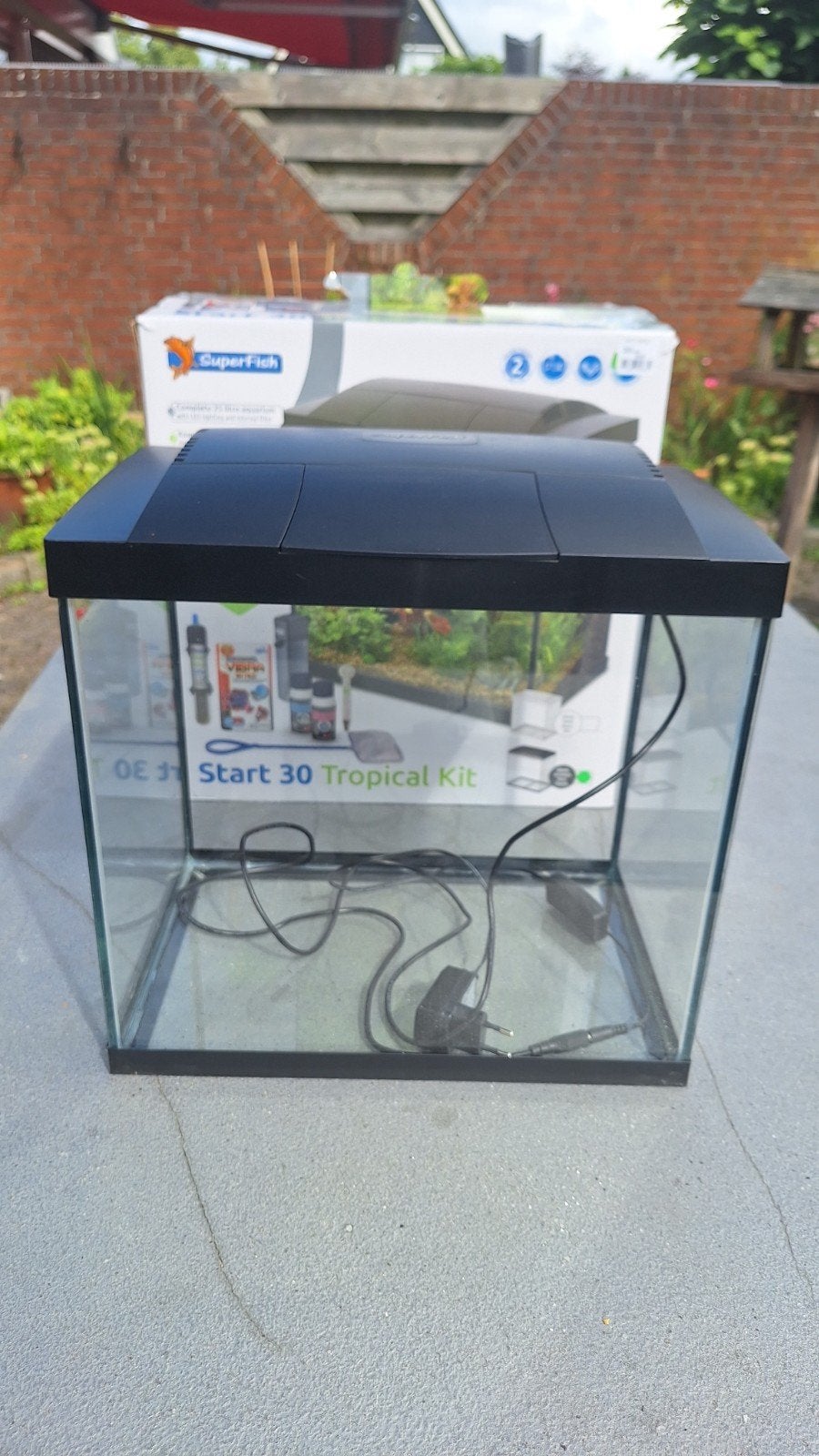 nog nieuw superfish 30 aquarium. incl ledverlichting., Ophalen, Nieuw, Superfish, Inclusief deksel