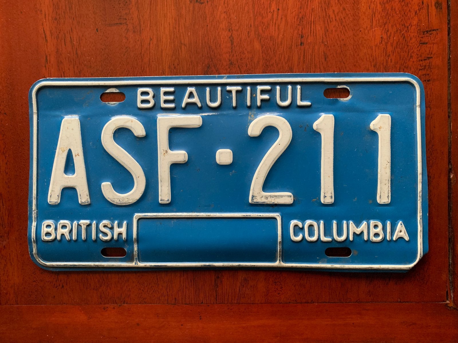 Nummerplaat British Columbia, Verzamelen, Ophalen of Verzenden, Gebruikt, Auto's