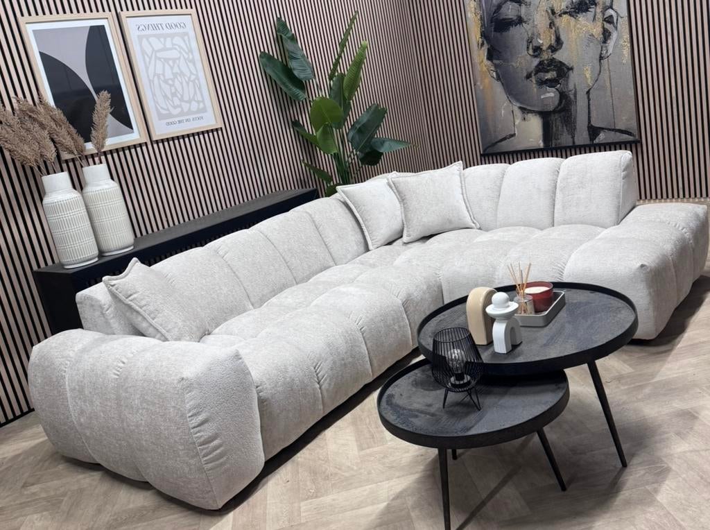 NIEUW | Japandi Modulaire Hoekbank - Beige - 280 x 213
