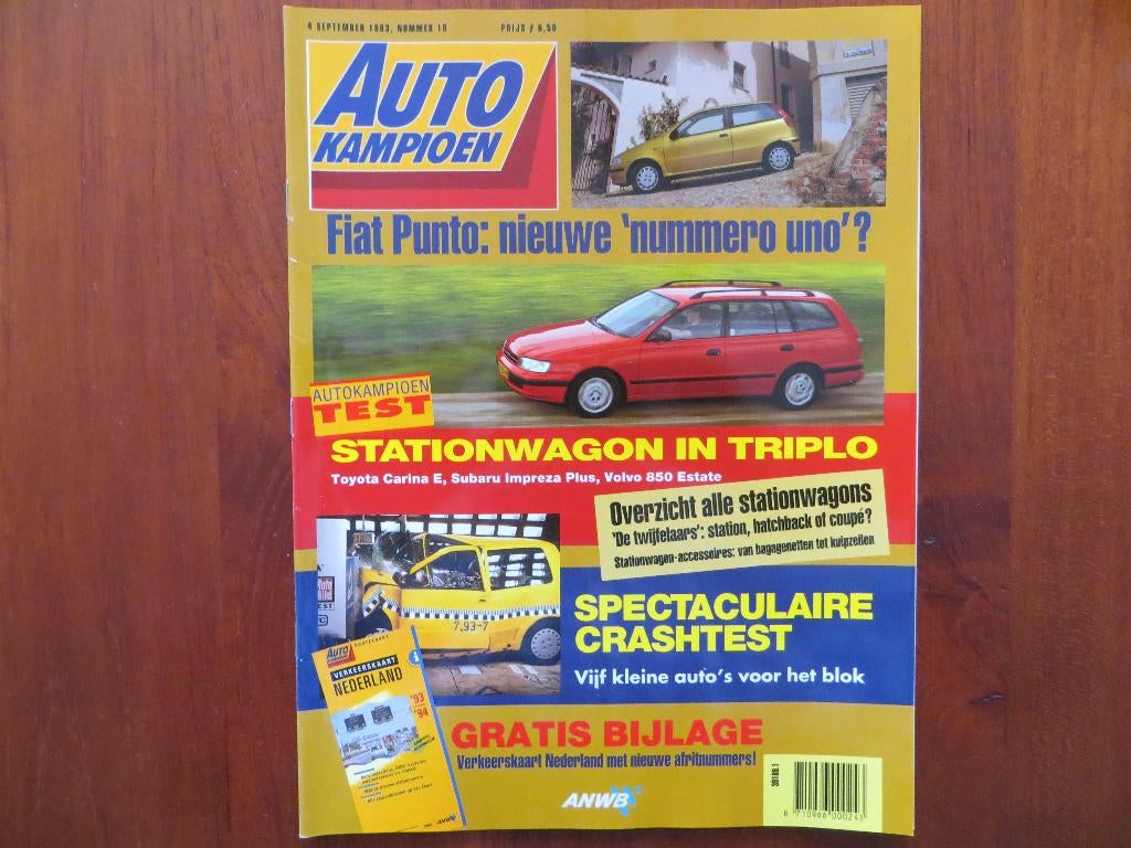 Autokampioen 18 1993 Fiat Punto, Toyota Carina E SW, Impreza, Boeken, Auto's | Folders en Tijdschriften, Nieuw, Toyota, Ophalen of Verzenden